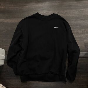 Alo Black accolade crewneck